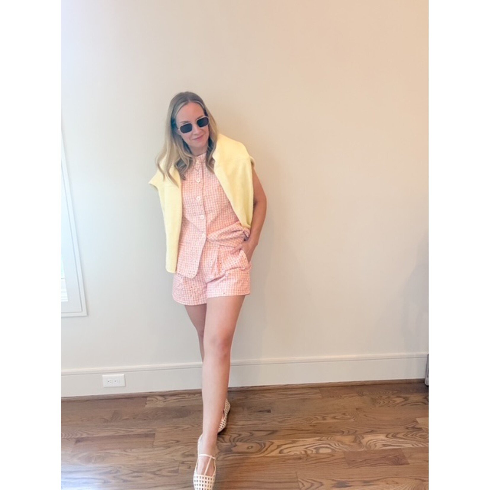 Lauren Gingham Eyelet Shorts