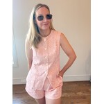 Lauren Gingham Eyelet Vest Top