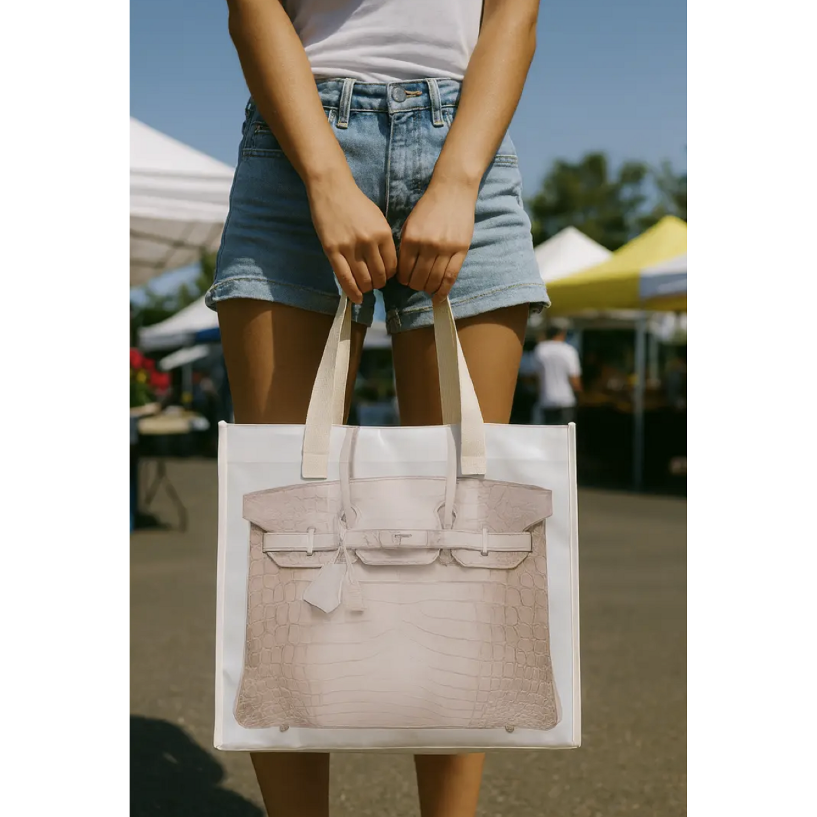 Broke Birkin Re-usable Shoppers Tote