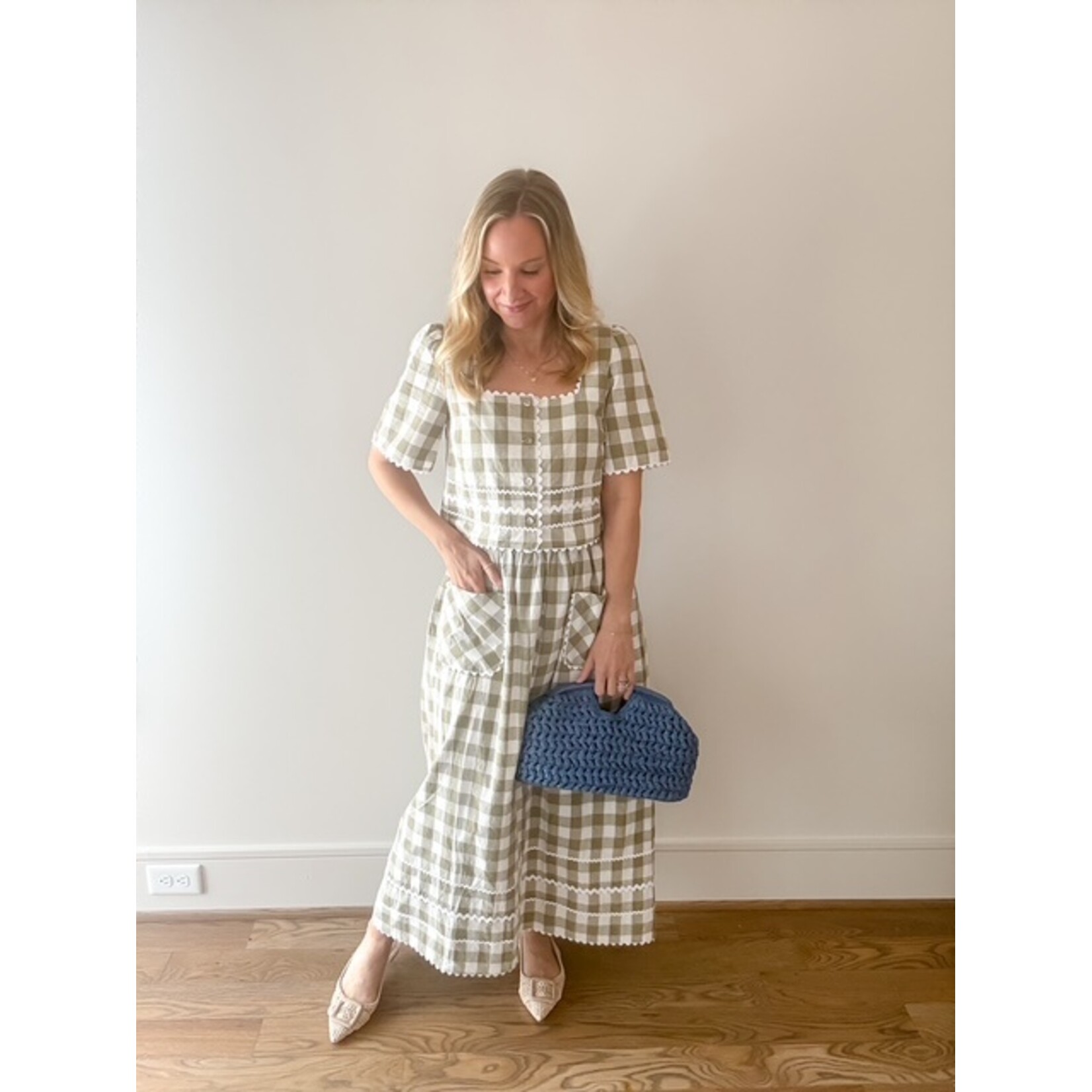 Lane Ric Rac Gingham Skirt