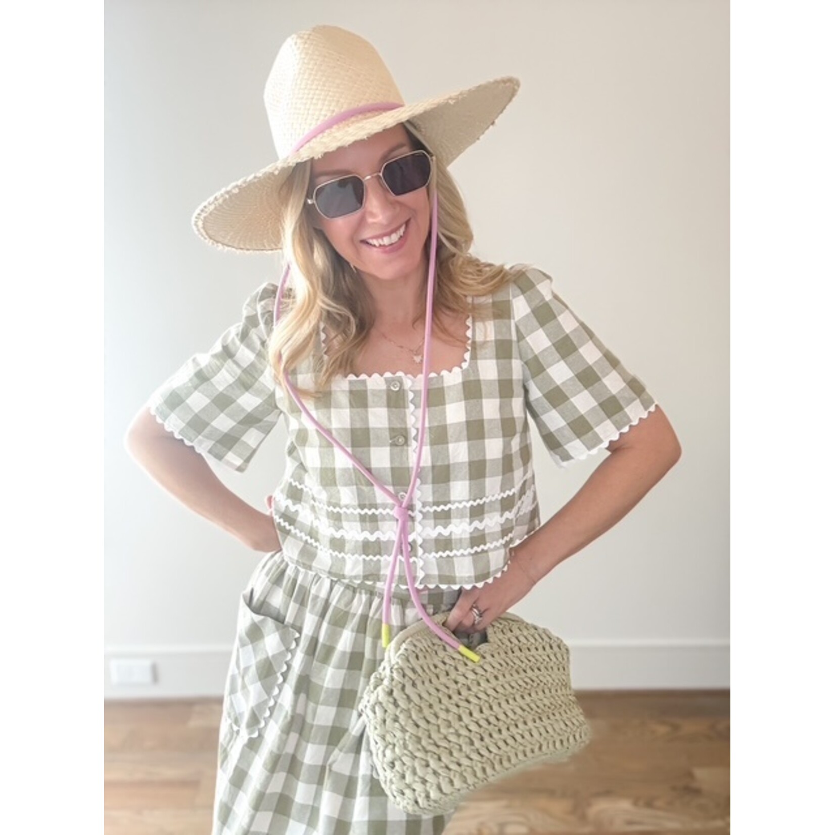 Lane Ric Rac Gingham Skirt