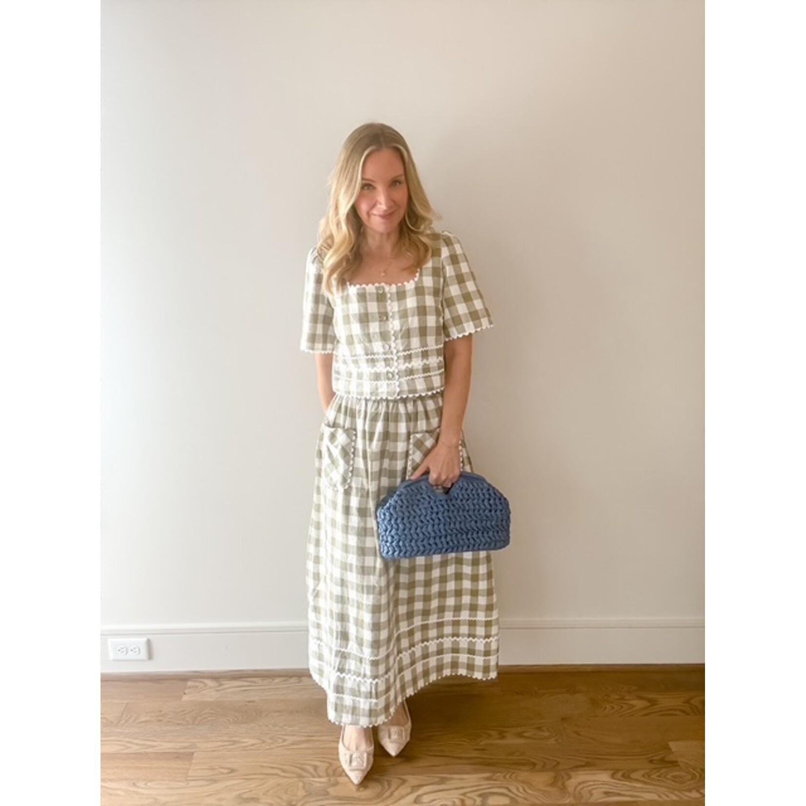 Lane Ric Rac Gingham Top