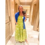 Key Lime Floral Dress