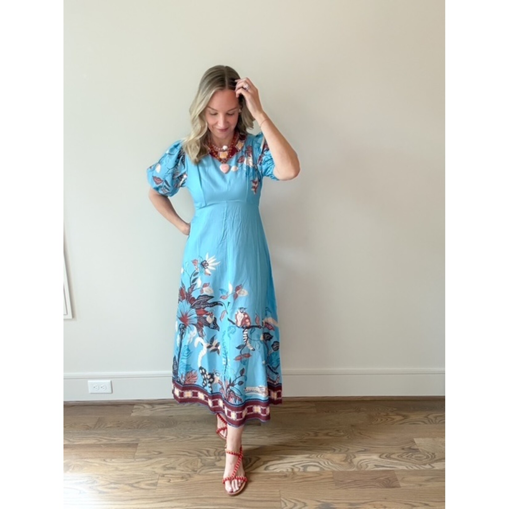 Hamptons Border Print Dress