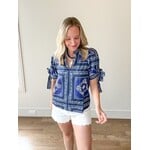 Americana Paisley Puff Sleeve