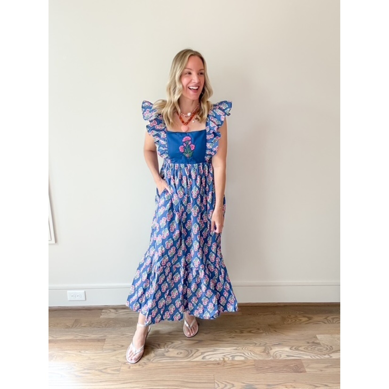 Nola Block Print Dress