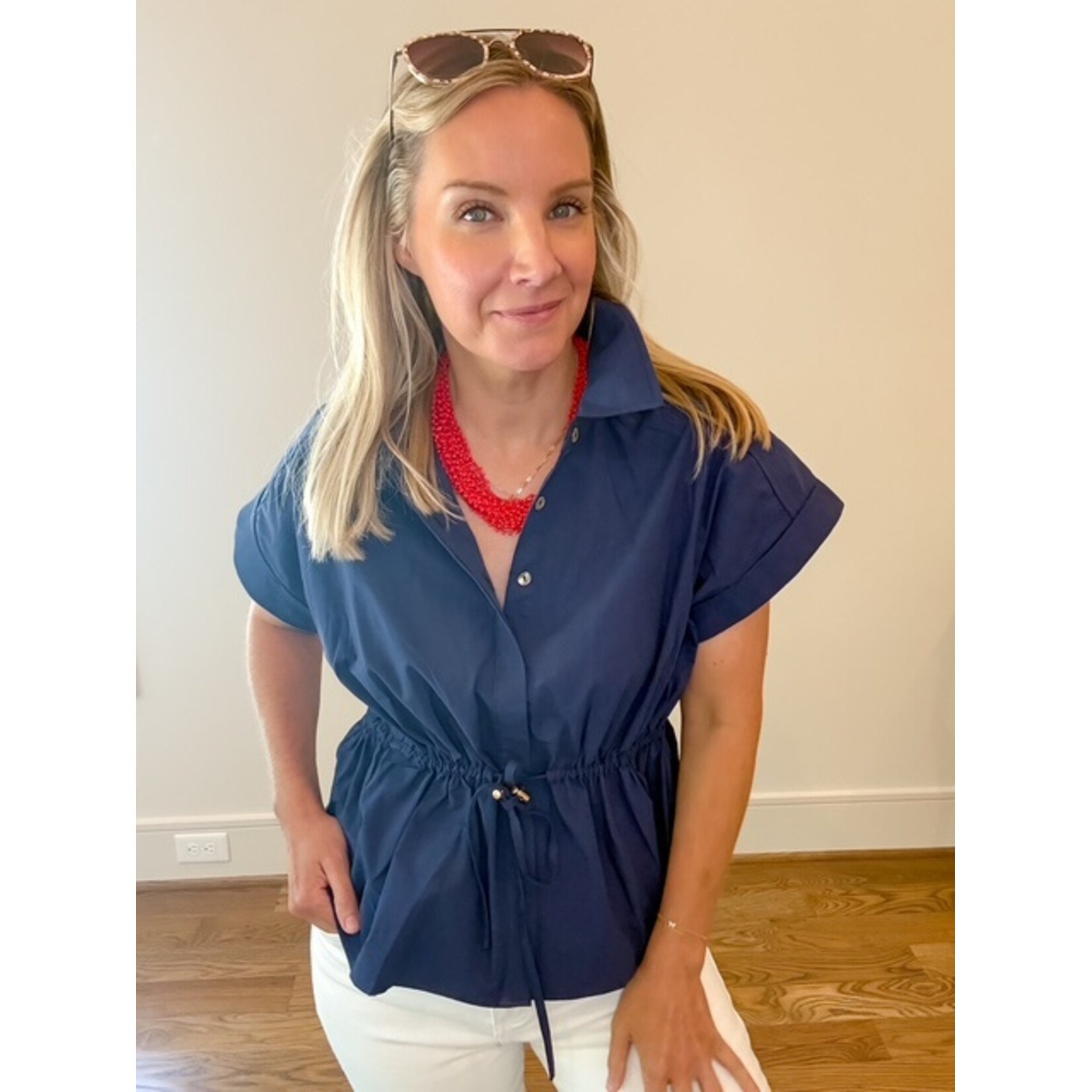 Caroline Drawstring Top