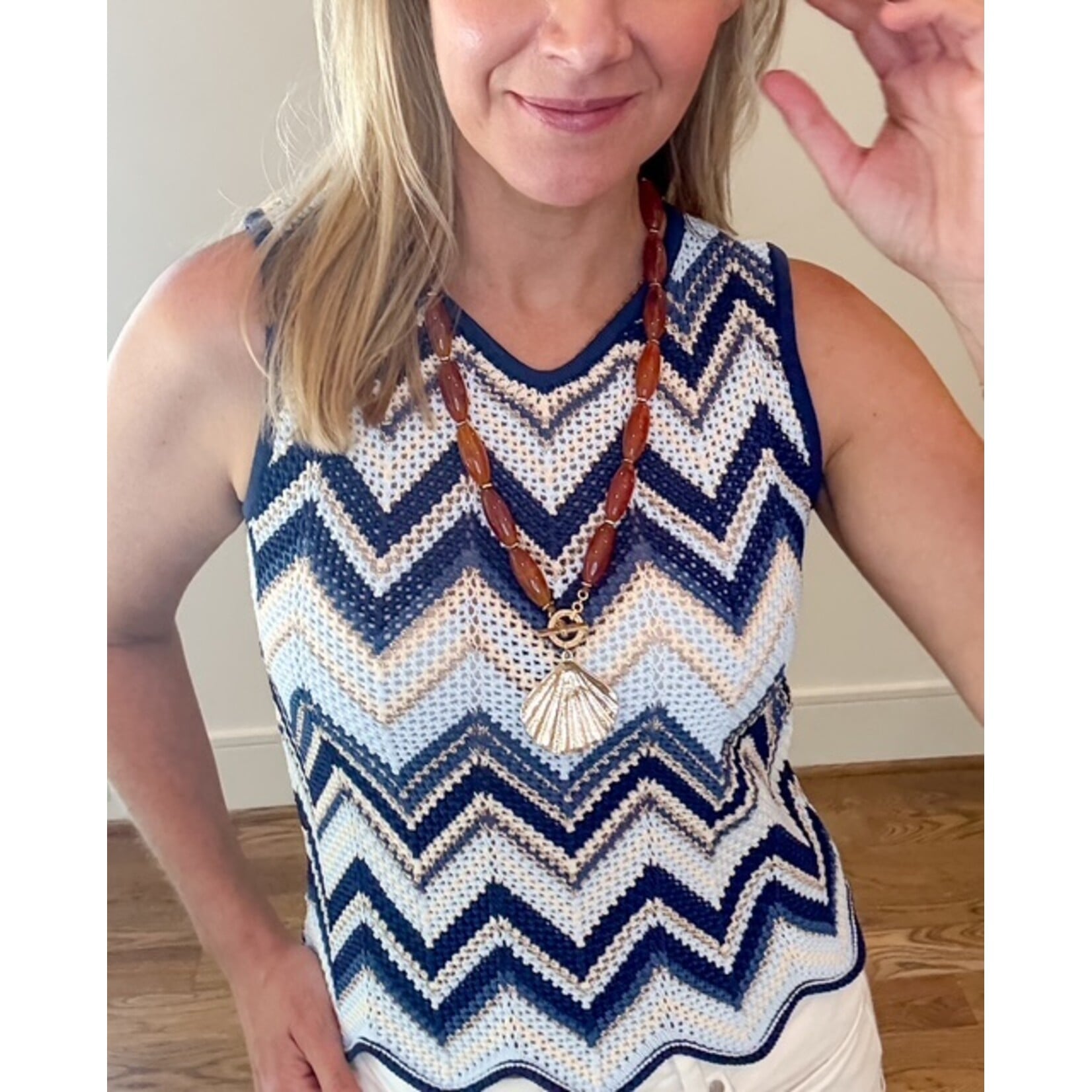Amber Shell Necklace