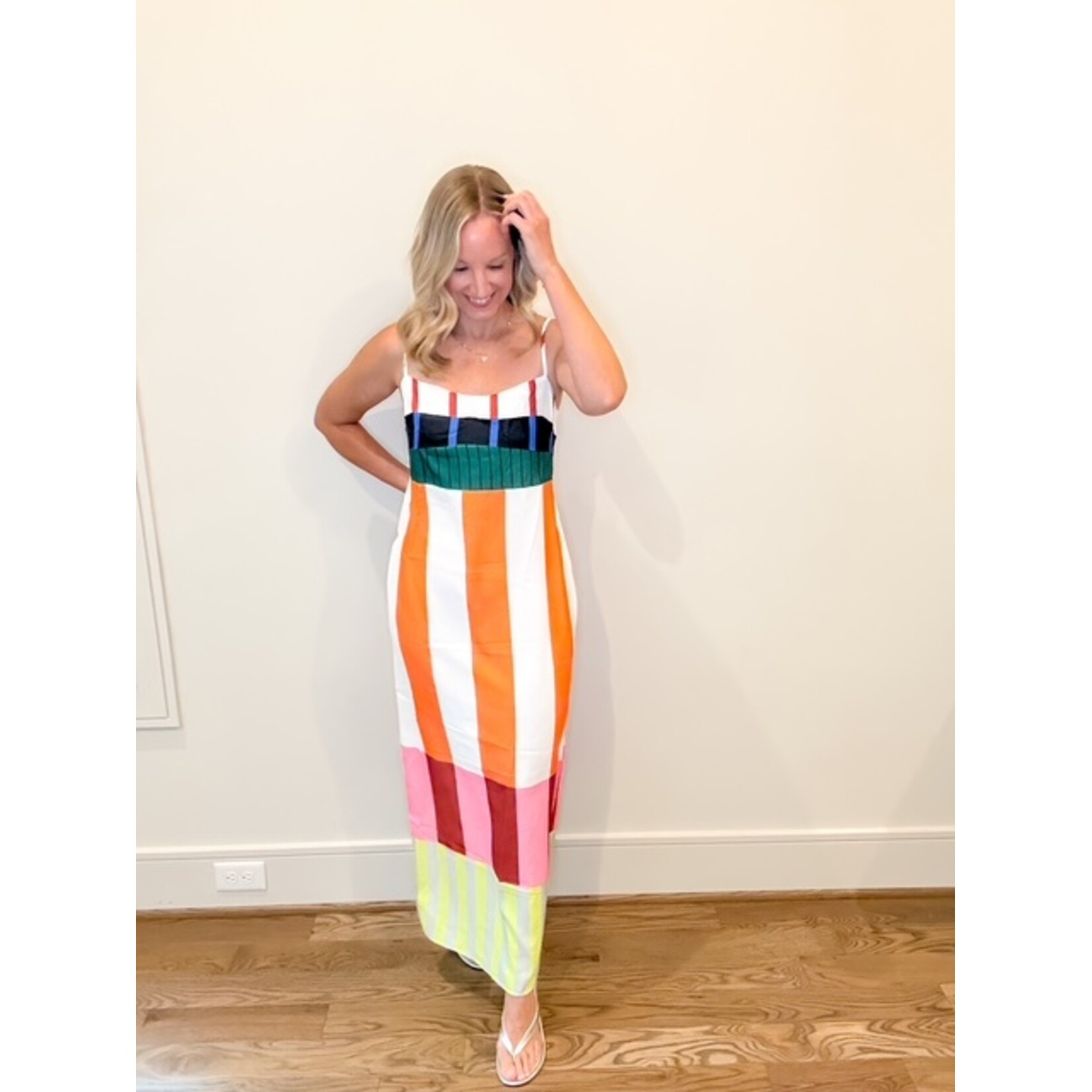 Poppy Stripe Maxi Dress
