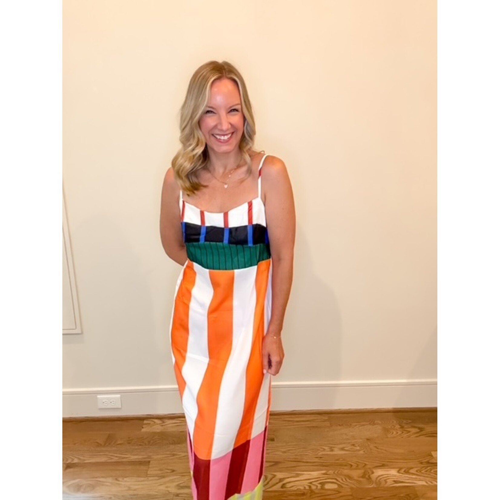 Poppy Stripe Maxi Dress