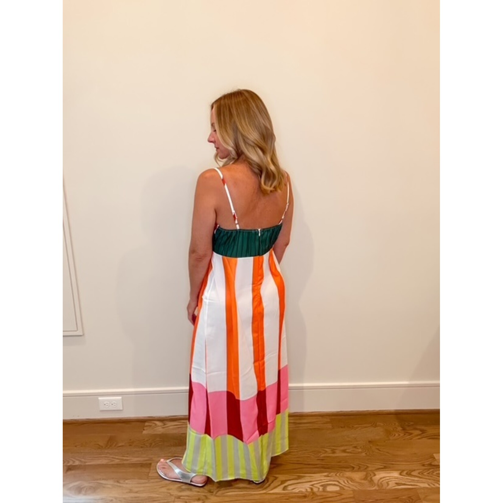 Poppy Stripe Maxi Dress