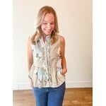 Jullian Olive Floral Top