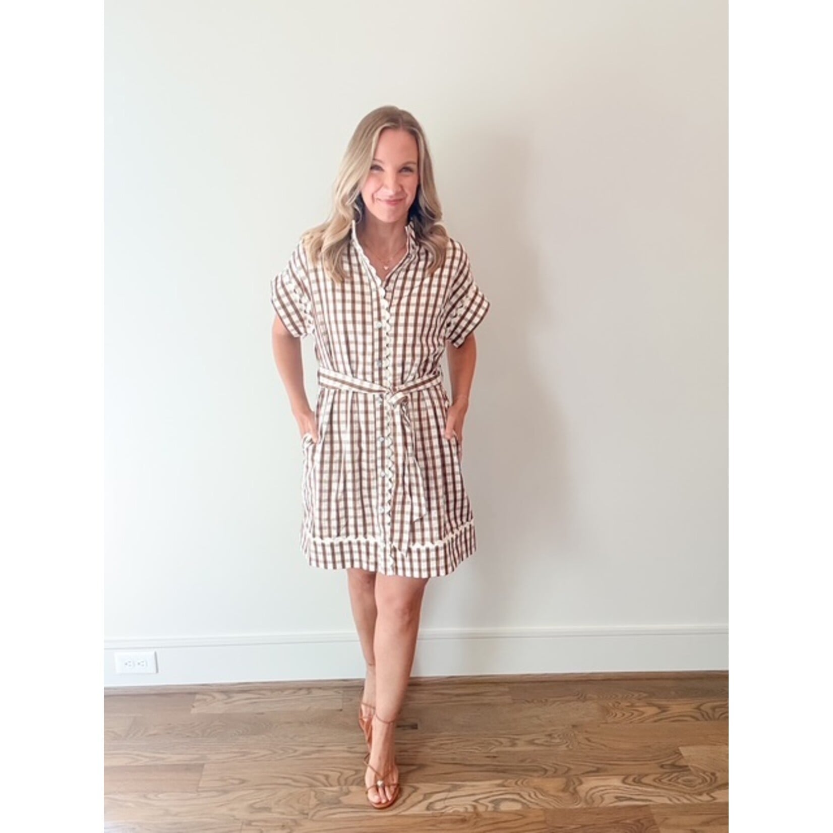 Amber Check Dress