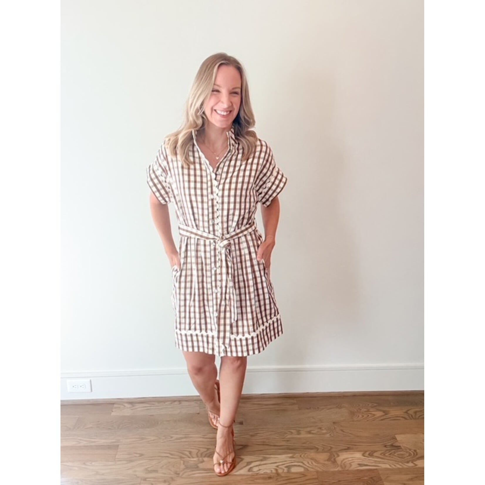 Amber Check Dress