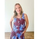 Willow Wine Floral Top