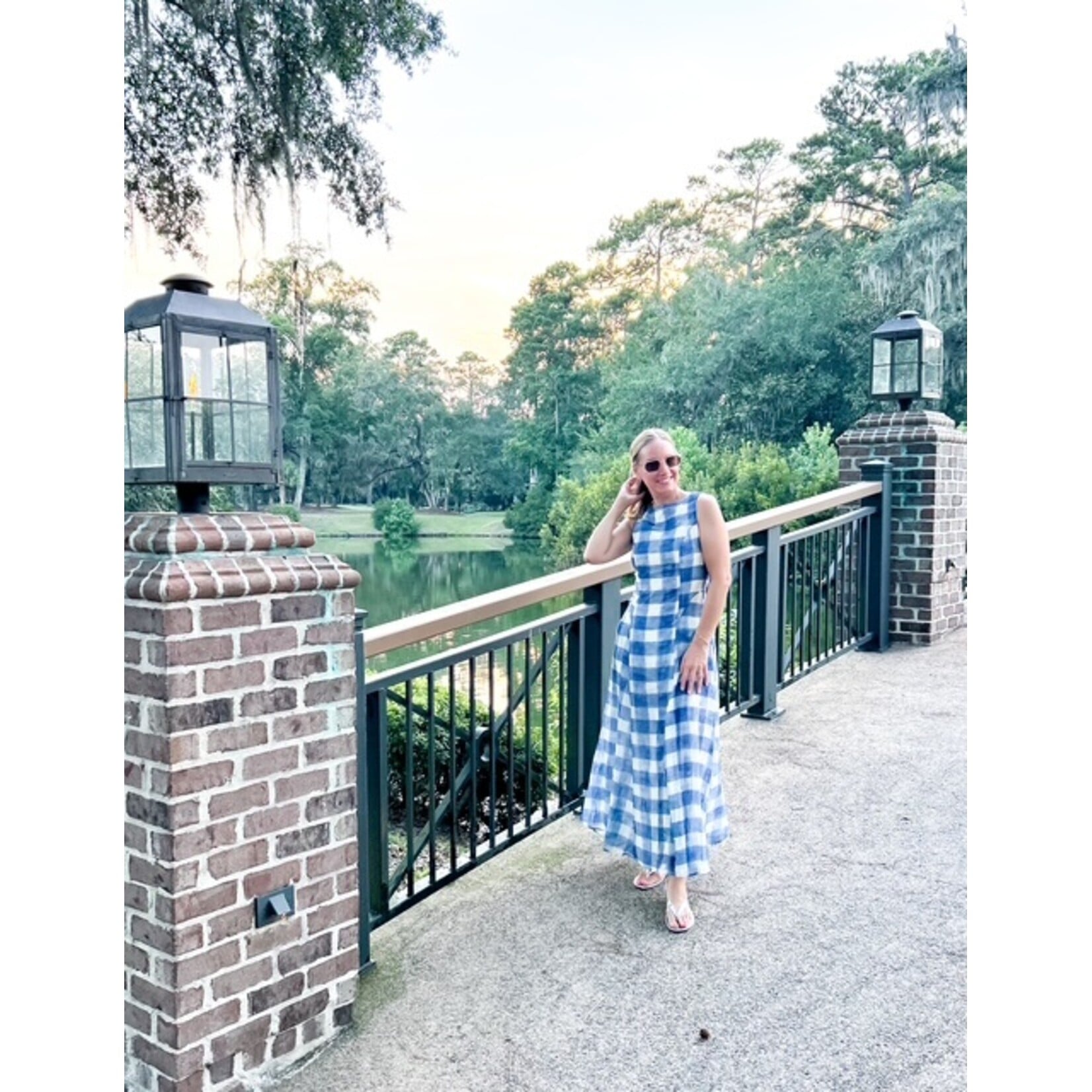 Iggy blue Gingham Dress