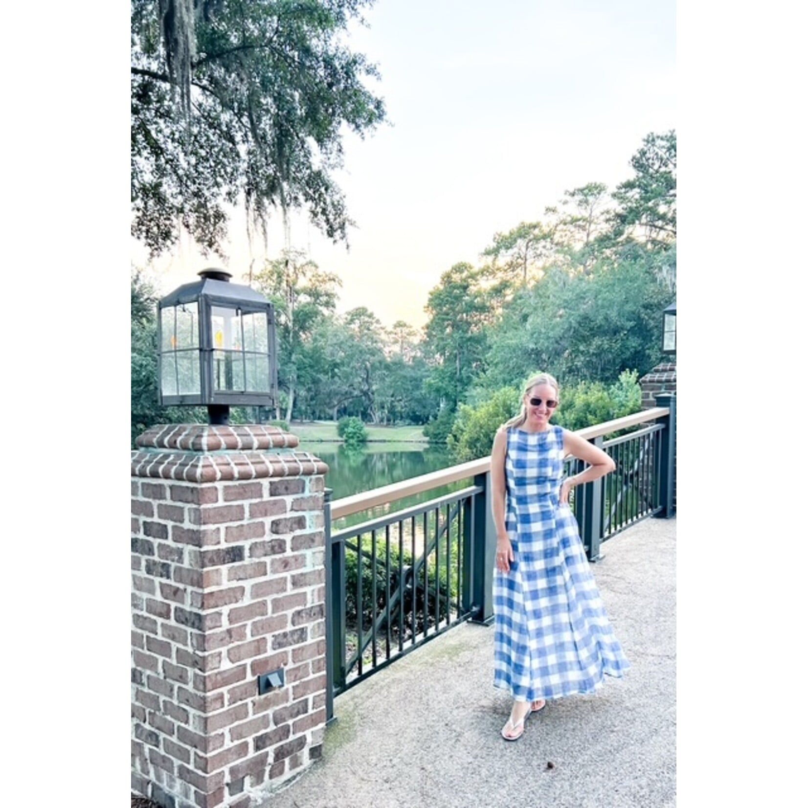 Iggy blue Gingham Dress