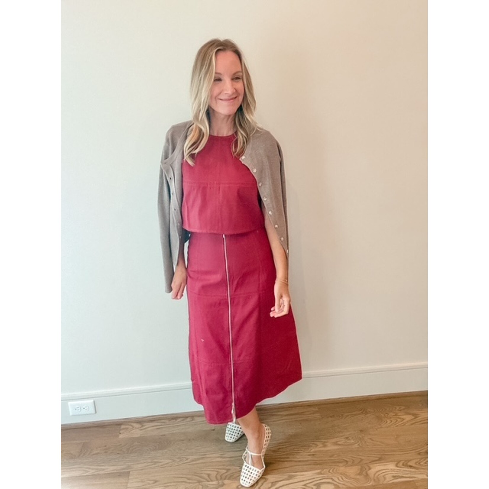 Hallie Denim Zip Skirt