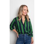 Surf Stripe Cropped Button Down
