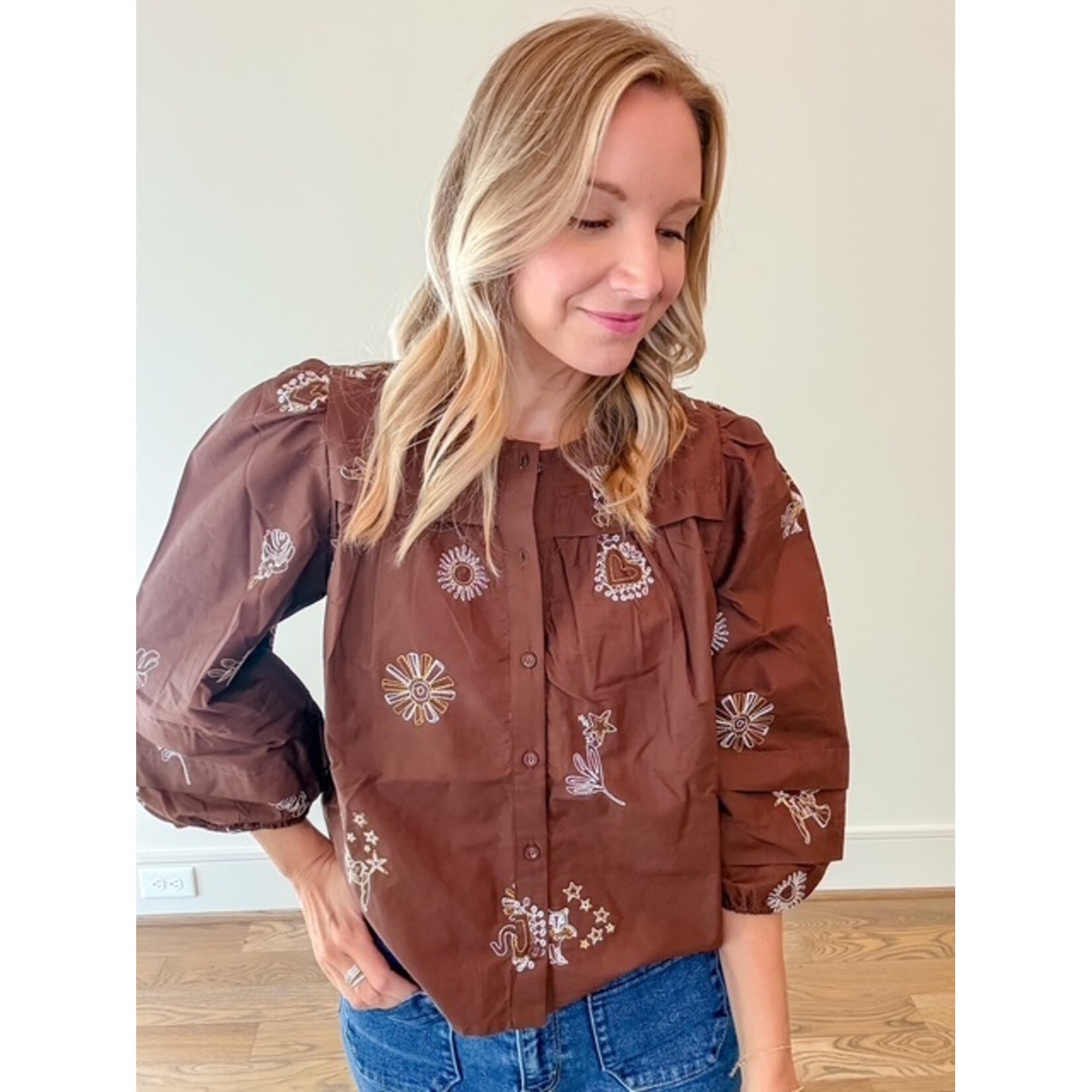 Melissa Embroidered Top