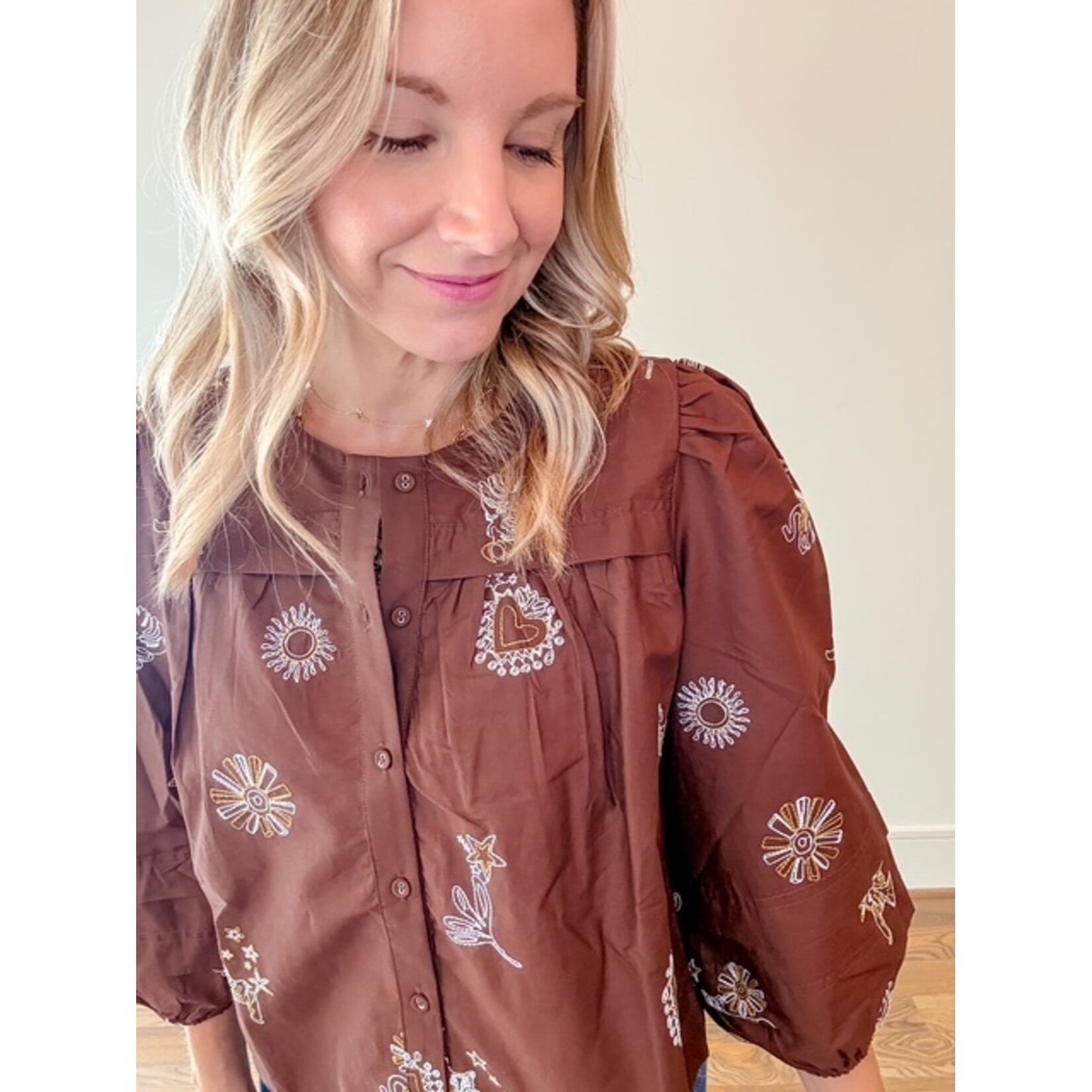 Melissa Embroidered Top