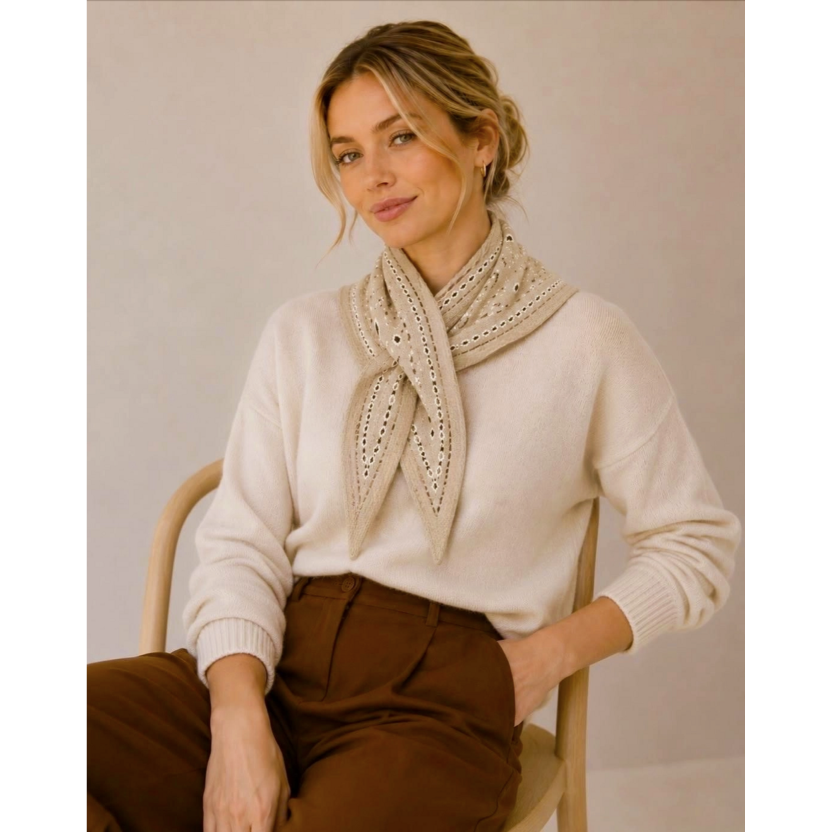 Madelyn Mini BandanaTriangle/Loop Scarf