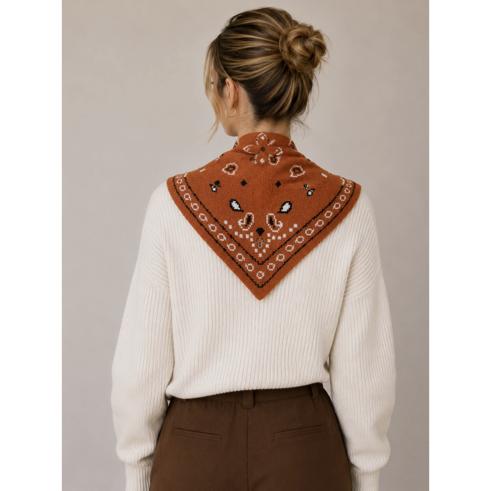 Madelyn Mini BandanaTriangle/Loop Scarf