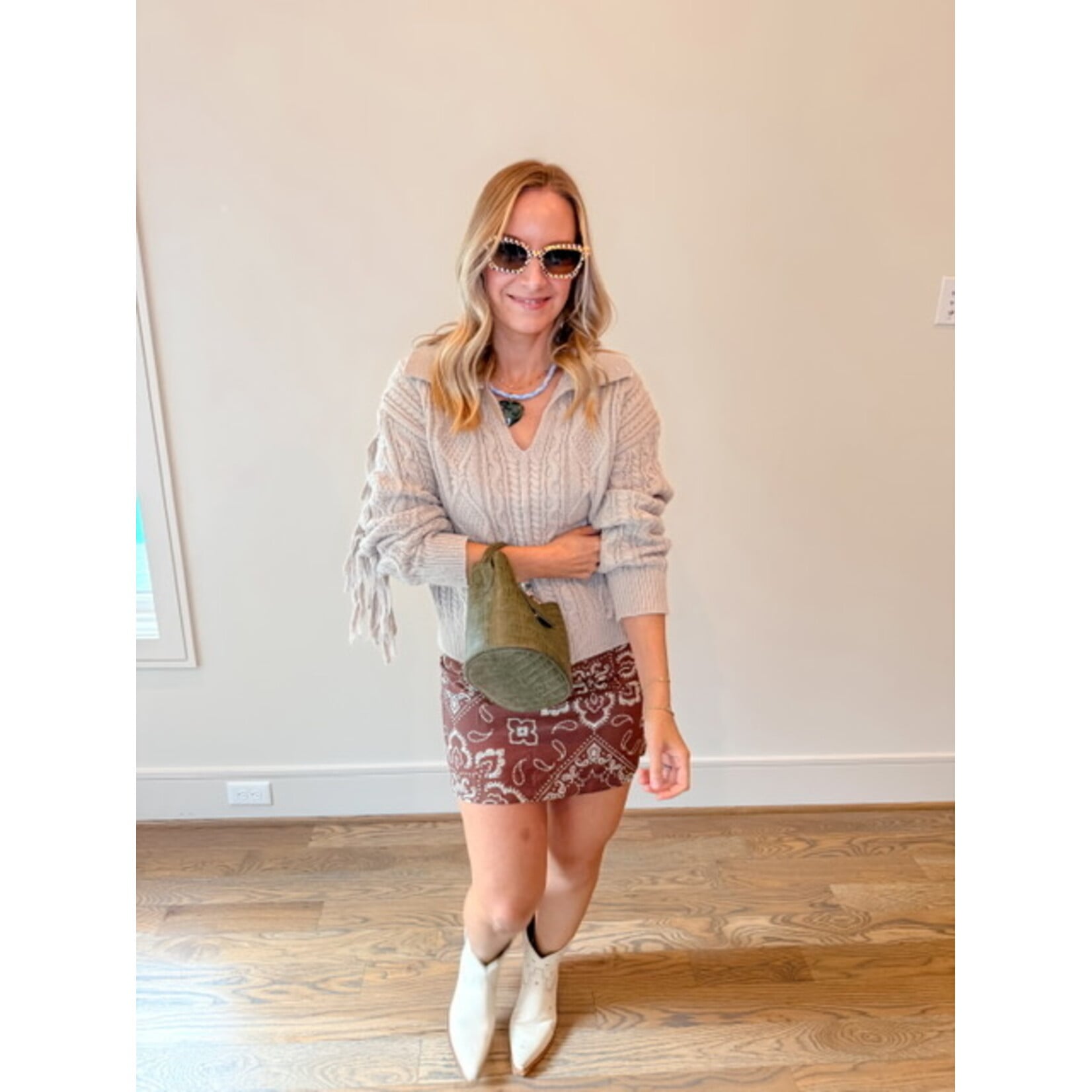 Karlie Bandana Mini Skirt