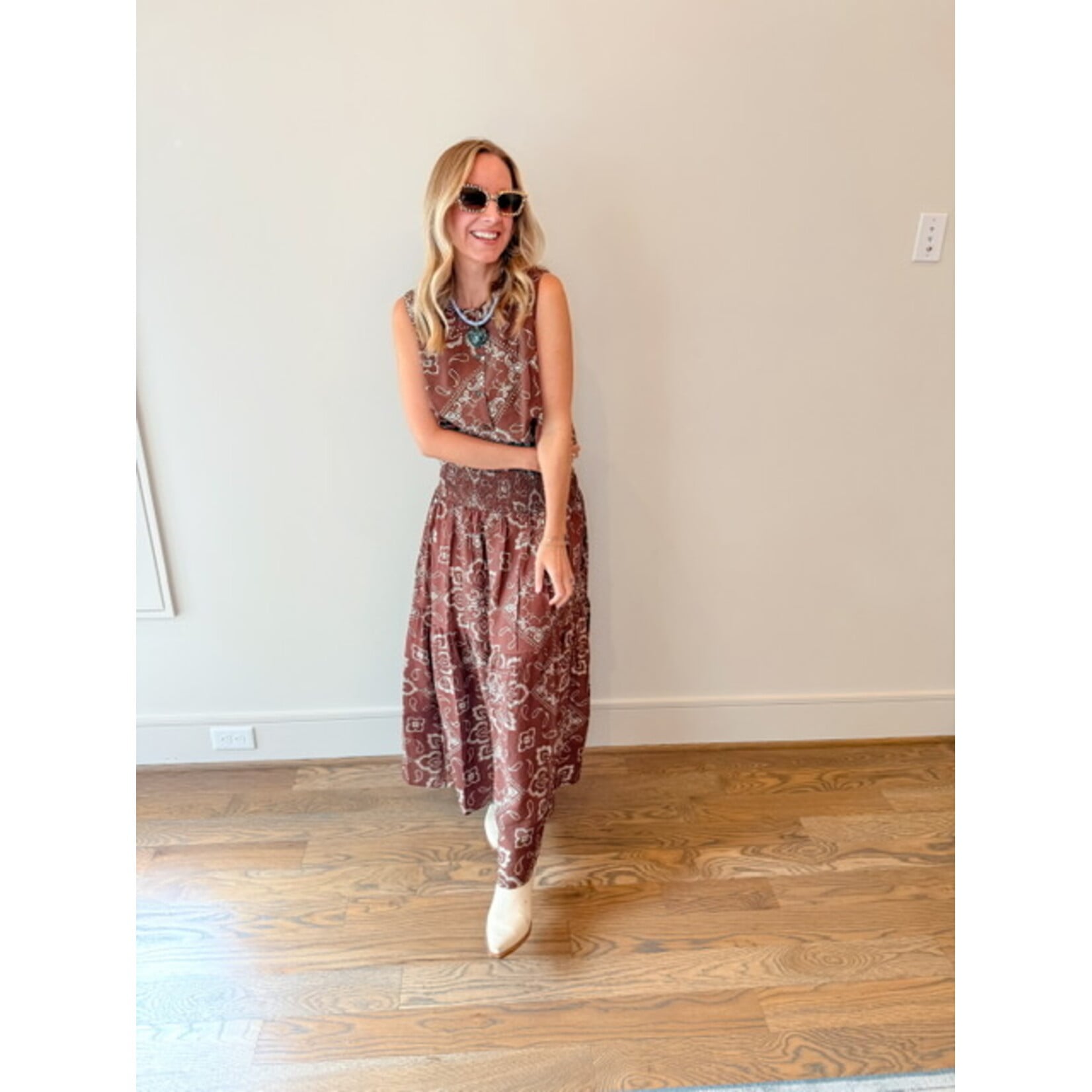 Karlie Bandana Maxi Skirt