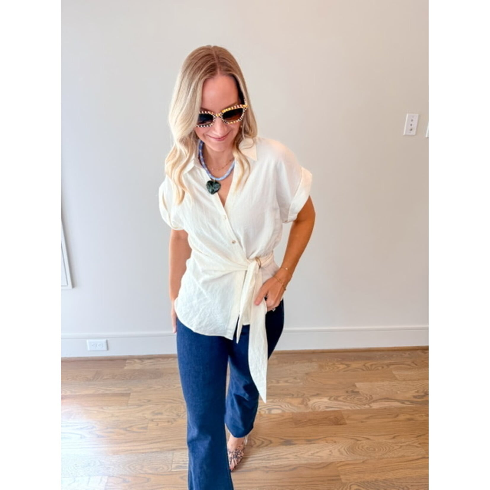 Nora Side Tie Top