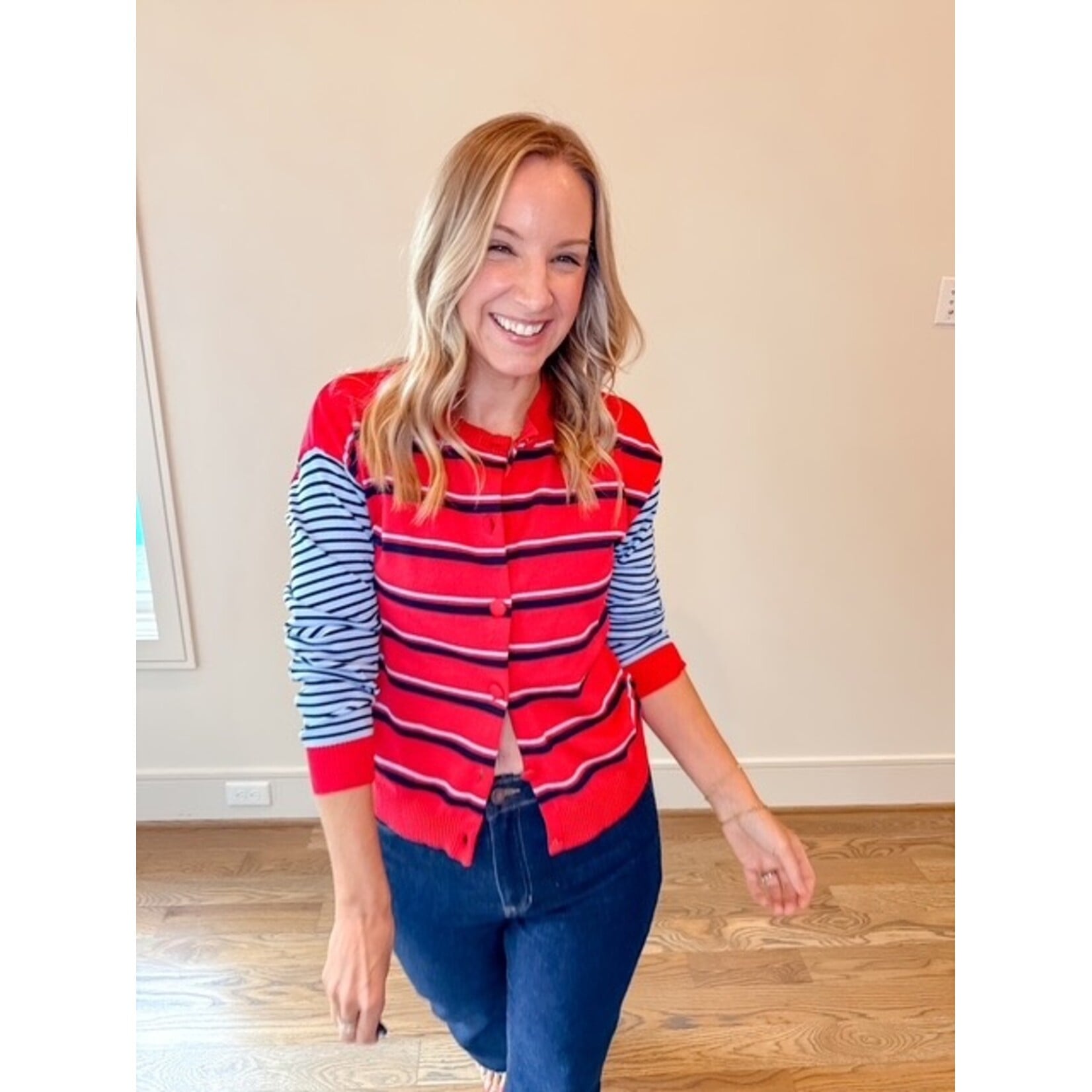 Penelope Stripe Block Cardi