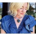 Blakey Green Tortoise Heart Necklace