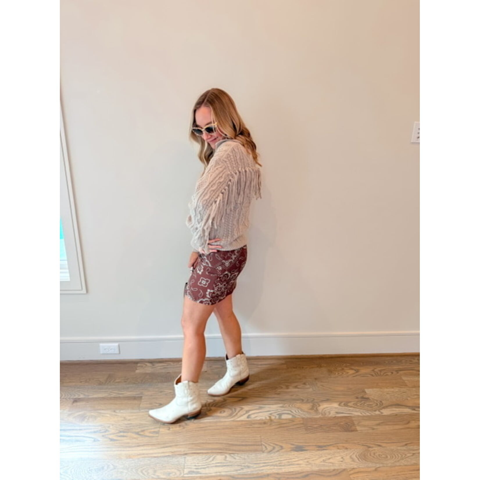 Fringe Cable Sweater