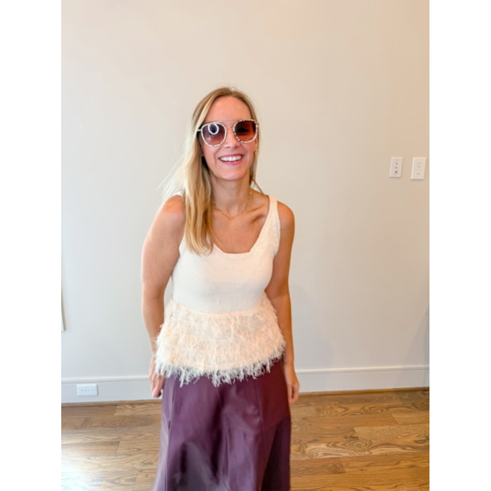 Jamie Fringe Knit Tank