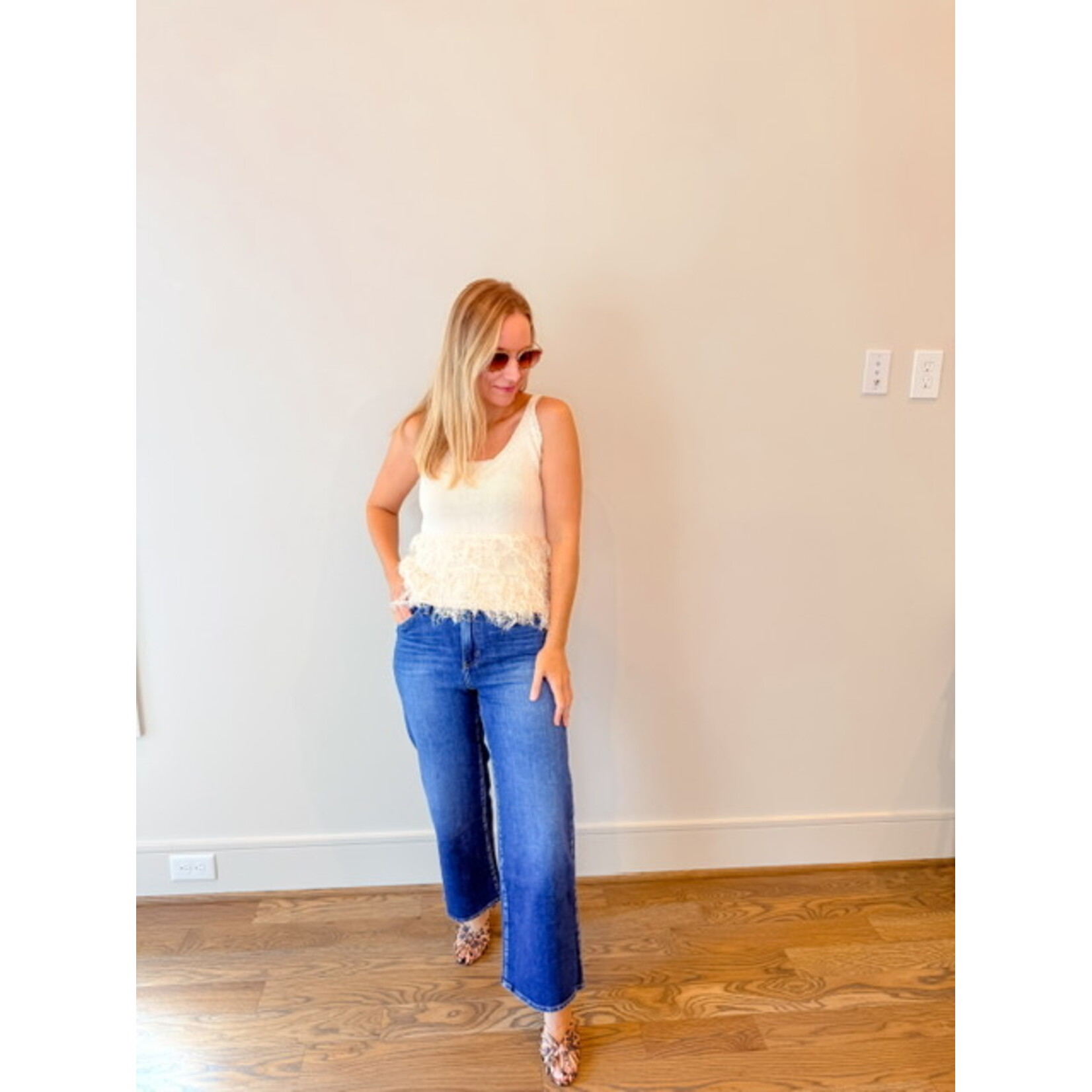 Jamie Fringe Knit Tank