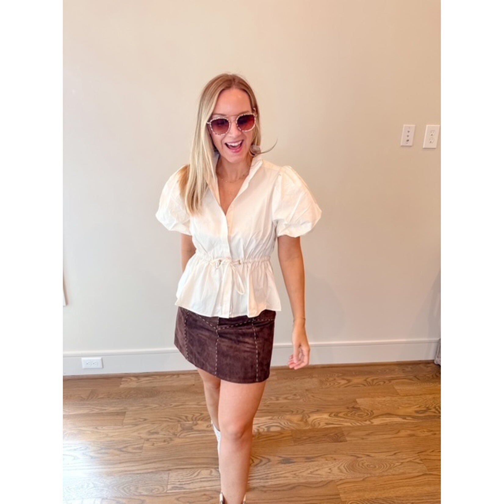Allyson Drawstring Top