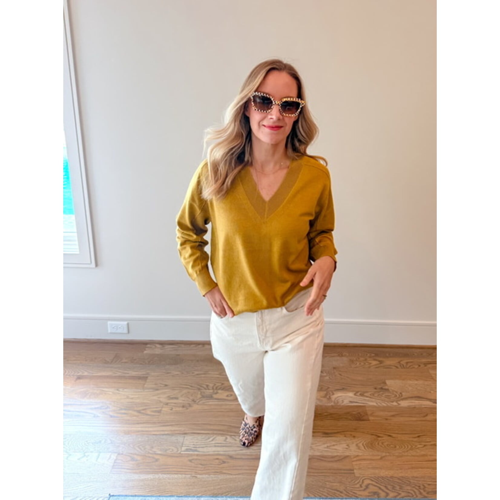 Zoe V Neck Sweater
