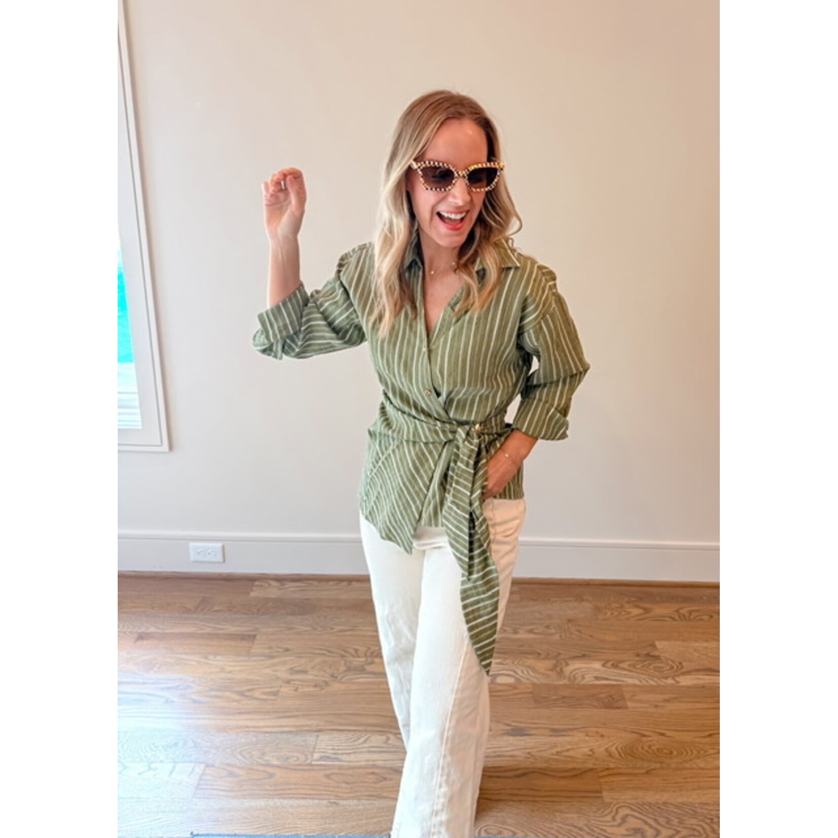 Ruth Cinch Button Down