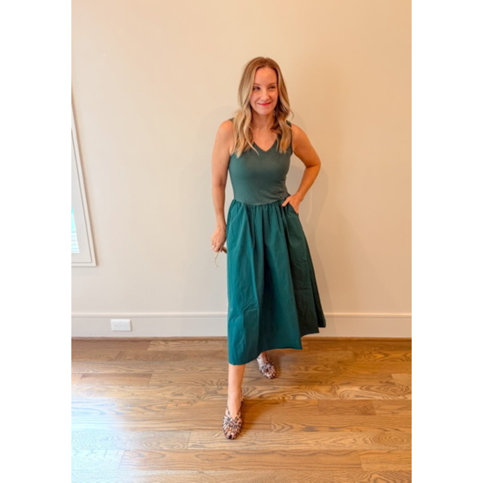 Hazel Mixed Media Dress