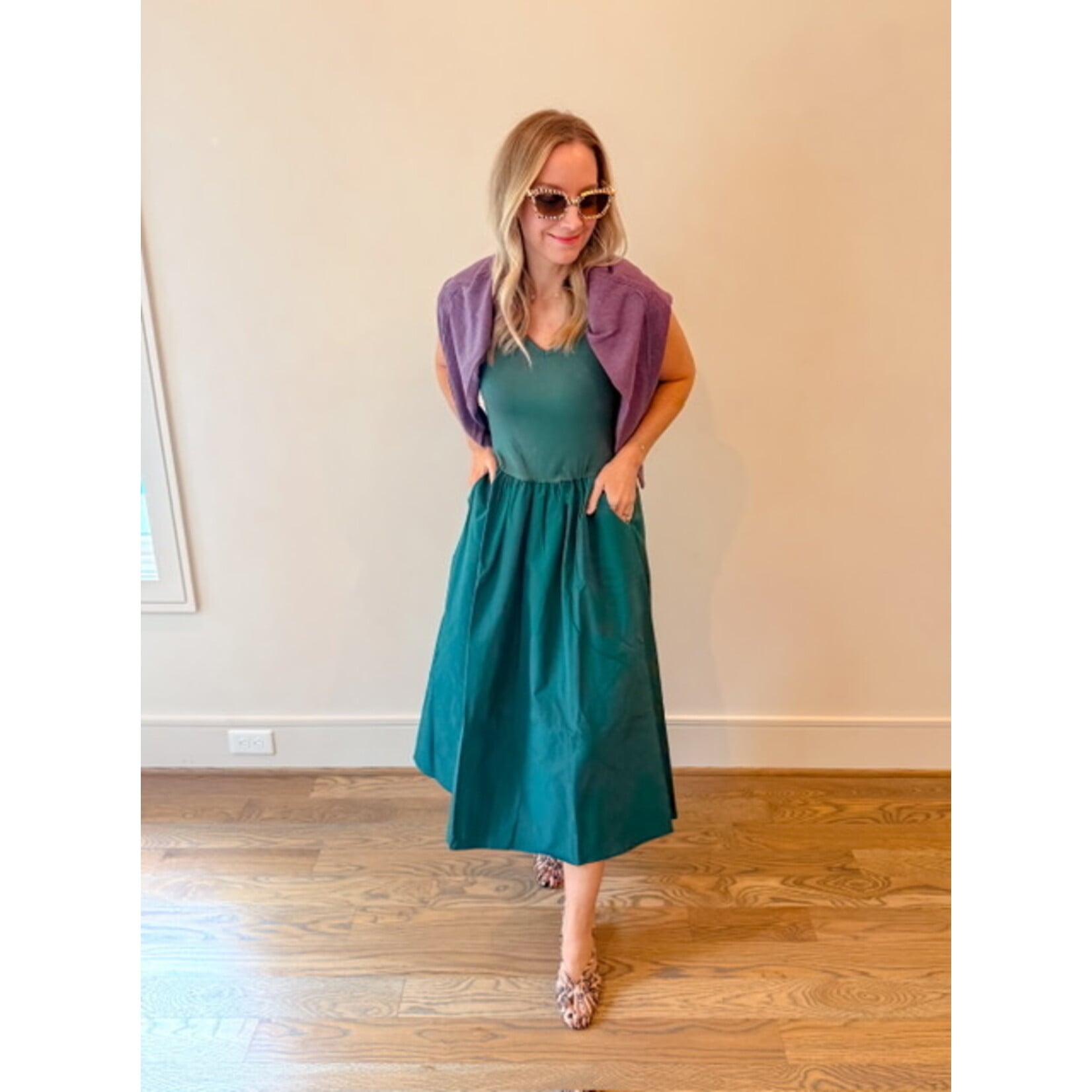 Hazel Mixed Media Dress