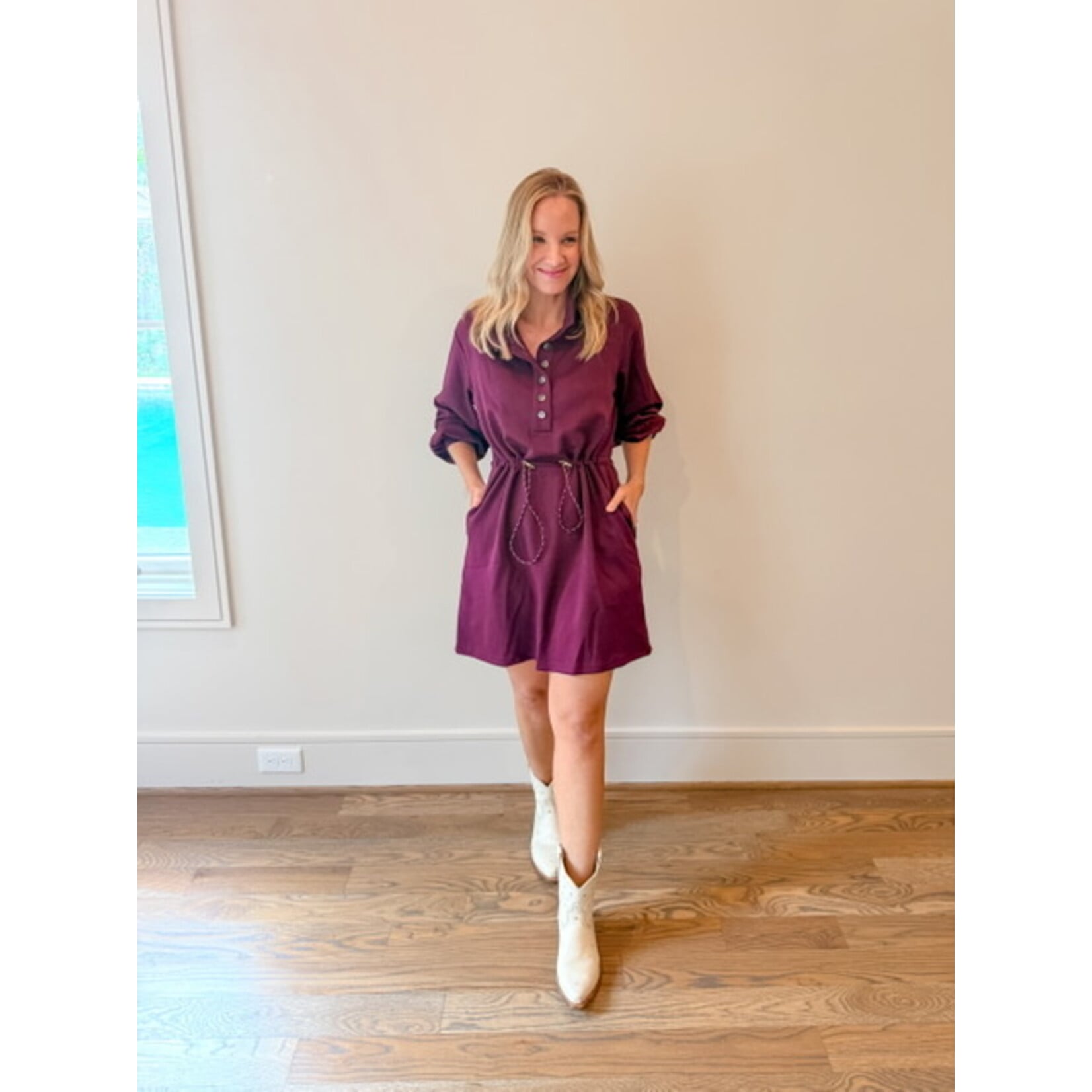 Amanda Drawstring Day Dress