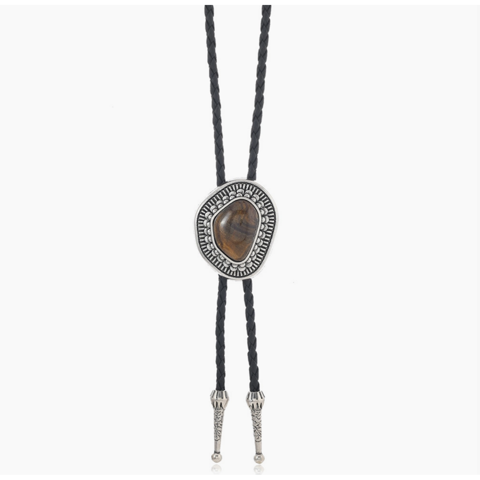 Vintage Cowboy Stone Bolo