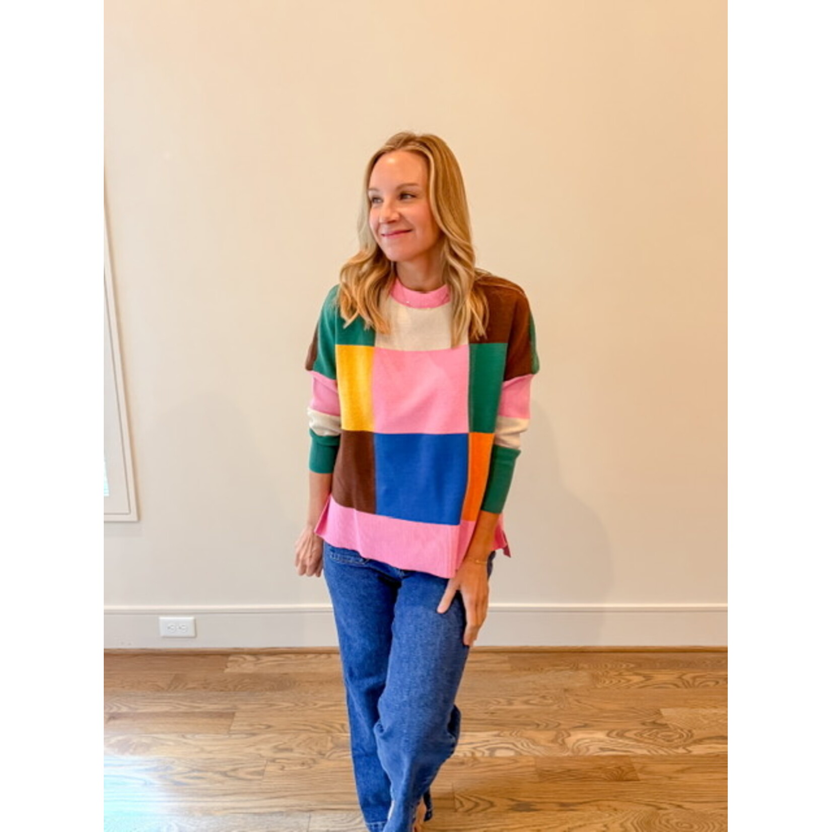 Moda Colorblock Sweater