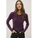Basic B Long Sleeve Ribbed Crewneck