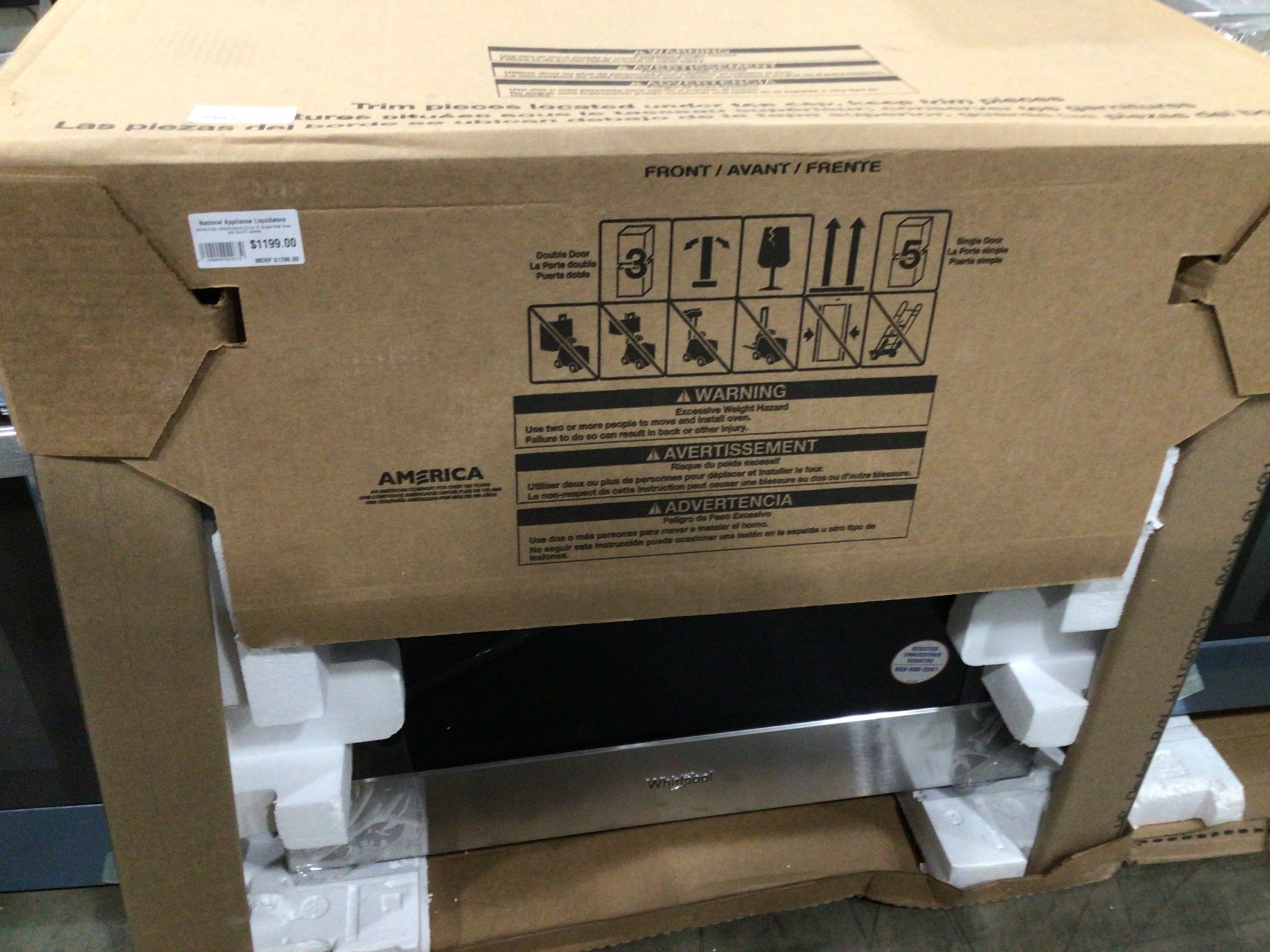 Whirlpool WHIRLPOOL WOS31ES0JS 5.0 cu. ft. Single Wall Oven with the