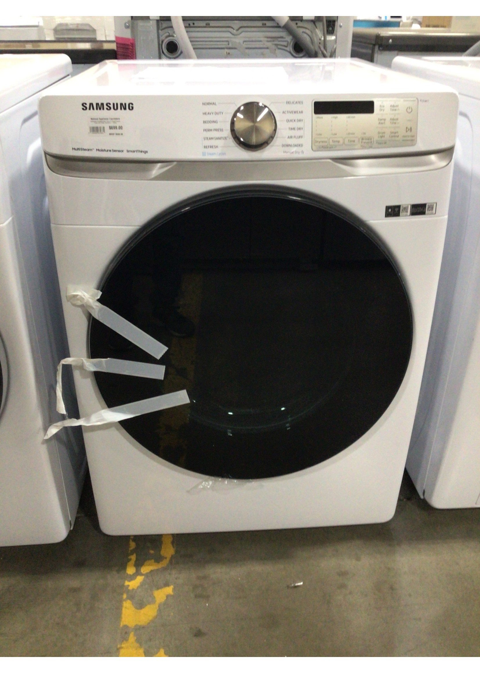 Samsung SAMSUNG DVE45B6300W 7.5 cu. ft. Smart Electric Dryer with Steam Sanitize+ - White