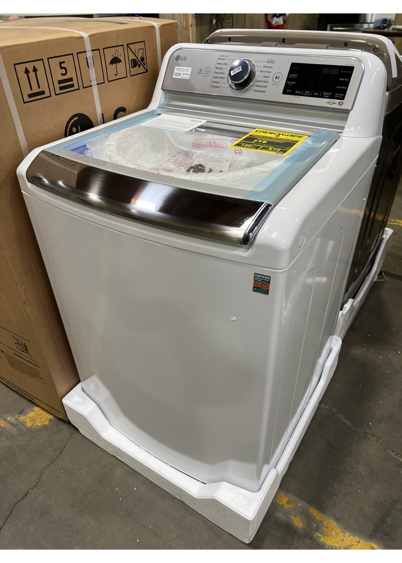 LG LG WT7880HWA 5.5 cu.ft. Smart wi-fi Enabled Top Load Washer with TurboWash3D™ Technology