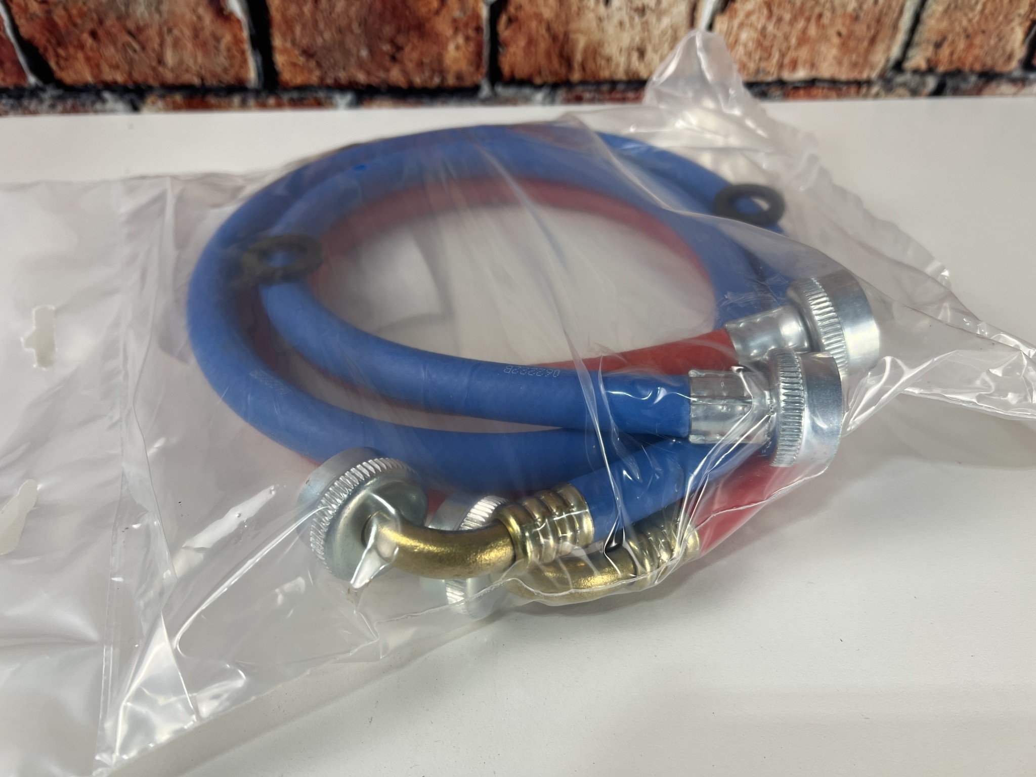 ACCESSORY WASHER HOSE KIT *90 DEGREE* RUBBER RED/BLUE National