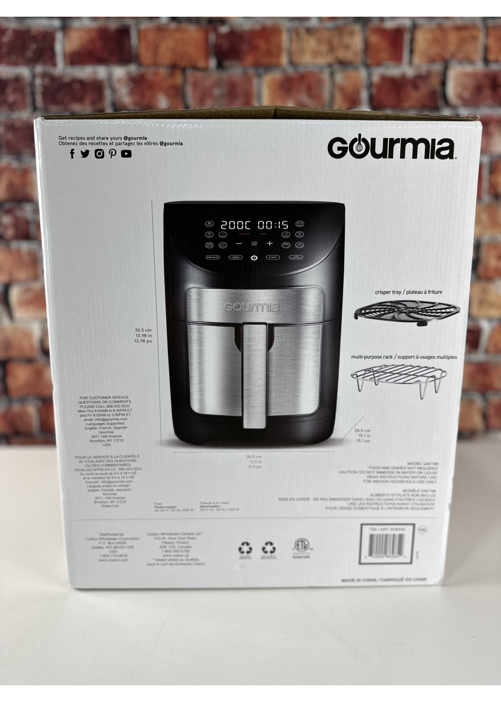 GOURMIA GOURMIA 7 QUART AIR FRYER - GAF798 - National Appliance