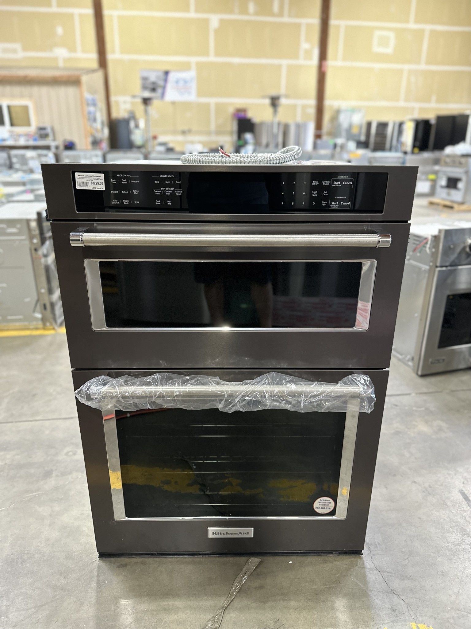 KITCHENAID KITCHENAID KOCE500EBS 30" Single Electric Convection Wall